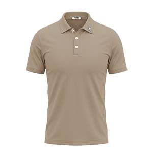 Chemise Active Homme Handee 100% Polyester Piqué Séchage Rapide Design Uni Boutons Brodés Respirante Manches Courtes Golf Teinte Unie - Product Image 1
