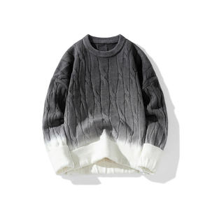 Suéteres de invierno personalizados para hombres Diseño superior Ropa de punto cálida transpirable Ropa de invierno de patrón sólido - Product Image 2