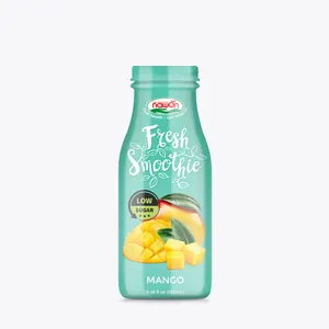 Verse Mango Smoothie Weinig Suiker In 280Ml Glazen Fles-Oem/Odm Natuurlijke Smoothie Halal-Dagelijks Gebruikt Rijk Aan Voeding