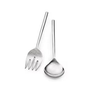 Serveur à salade en acier inoxydable avec manche en laiton, dernière collection, pour couverts de table, cuillère en laiton pour mariage - Product Image 4