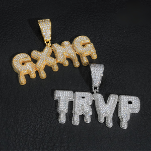 Collar con Colgante de Plata de Ley Chapado en Oro de 18K con Diamantes de Corte Cojín Estilo Hip Hop Personalizado, Joyería Brillante VVS, Regalo de Boda - Product Image 3