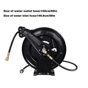 สายฉีดน้ำแรงดันสูงสำหรับงานหนัก พร้อมรอกเก็บสาย (สายขนาด 3/8 นิ้ว x 15 เมตร, 4000PSL) - Product Image 3