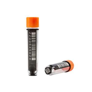 FluidX Tubo de PP de 0,8 ml con rosca externa de 96 formatos Base de código 2D Código de barras lineal 1D Número legible por humanos en la tapa lateral Tri-Coded - Product Image 2