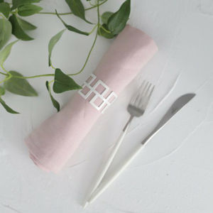 Stylish Gold & <b>Silver</b> Leaf Design Metal <b>Napkin</b> Rings Decorative Tableware For Weddings & Home Dining Table Setting Accessories - Product Image 5