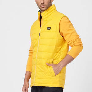 Nueva moda para hombre cremallera sin mangas prendas de vestir exteriores gruesa chaqueta acolchada de invierno de talla grande abrigo con capucha para hombre chaqueta acolchada - Product Image 3