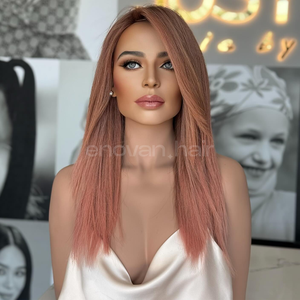 วิกผมมนุษย์เวียดนามวิกผมสำหรับผู้หญิงดูเป็นธรรมชาติลูกไม้ผูกด้วยมือคุณภาพระดับมืออาชีพสำหรับร้านเสริมสวยตลาดส่งออก - Product Image 1