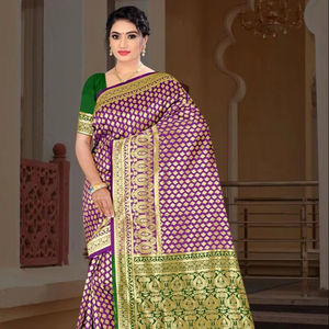 Ronisha Fashion Banarasi Vêtements indiens et pakistanais D.No-123 Fournisseurs de saris en vrac - Product Image 1