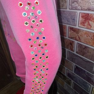 ODM OEM Custom Men's <b>Zip</b>-up <b>Hoodie</b> with Acid Wash & Embroidered Rhinestones Customizable <b>Hoodie</b> with Embroidered Rhinestones - Product Image 5