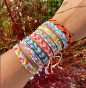 Friendship <b>Bracelet</b> or Anklet Chevron - Colorful - <b>String</b> - Trendy - *CUSTOMIZABLE* - Product Image 1
