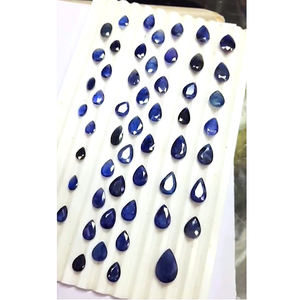 164 pièces de Bangkok bleu saphir 11mm à 20mm poire facette 555 cts lot Iroc ventes qualité saphir coupe pierre précieuse US $256 pour tous - Product Image 4