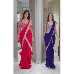 Vestidos de Fiesta Elegantes para Mujer, Listos para Usar, Corte Simple y Ajustado, Largos hasta el Suelo, con Blusa de Chinon - Product Image 4