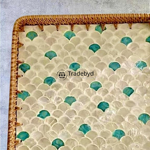 Bandeja de Ratán Tejida Moderna de Primera Calidad, Elegante, Multiusos, Decorativa, Móvil, para el Hogar, Comedor, Tradebyd - Product Image 5