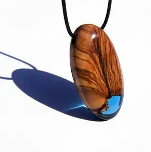 Специальное ожерелье подарок из цельного дерева эпоксидной смолы подходит для мужчин и женщин, чтобы носить ювелирные изделия дорогой дизайн из Индии