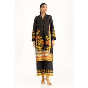 ชุดเซ็ตพิมพ์ลายโบฮีเมียน Khaddar รุ่น IPST-55086 ชุดสองชิ้นสำหรับผู้หญิง พร้อมเสื้อแขนสามส่วน มีไซส์ XS และ XXS - Product Image 2