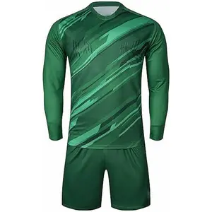 Mens bóng đá thủ môn Jersey bóng đá Bộ mục tiêu thủ môn đồng phục phù hợp với đào tạo quần có sẵn với đóng gói tùy chỉnh logo
