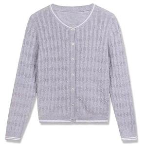 Cárdigans Escolares para Niños al por Mayor, Fabricante de Ropa de Punto OEM, Proveedor Directo, Cálido para Invierno, de Lana, para Niños y Niñas, con Botones y Mangas de Mariposa - Product Image 2