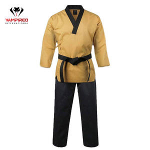 Vente en gros d'uniformes de Taekwondo à col en V à séchage rapide pour adultes Équipement d'arts martiaux pour l'entraînement au combat - Product Image 1