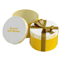 Boîte cadeau ronde rigide recyclable avec logo personnalisé en relief et laminage mat pour bouteilles cylindriques et emballage de crème pour les yeux