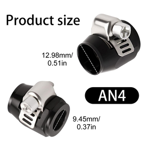 แคลมป์ปลายท่ออลูมิเนียม12AN 10AN 8AN 4AN 6AN ที่หนีบท่อ<span class=keywords><strong>ยาง</strong></span>ยืดหยุ่นได้สำหรับท่อ<span class=keywords><strong>ยาง</strong></span>สแตนเลสและ<span class=keywords><strong>ยาง</strong></span> - Product Image 2