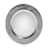 Assiette de présentation rustique en métal galvanisé Fournitures pour événements Décoration intérieure Plat de service Gâteau Cookie Fruits Assiettes décoratives