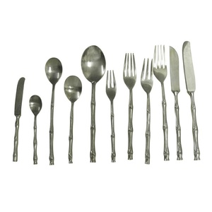 ทองจบสแตนเลส Flatware ชุดช้อนส้อมขนาดที่กำหนดเองพร้อมใช้งานออกแบบจัดการทองที่ผู้จัดจำหน่ายขายส่ง - Product Image 5