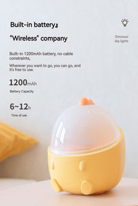 โปรเจคเตอร์ดวงดาวในฝัน รูปไดโนเสาร์ ไฟกลางคืน LED หมุนได้ 360 องศา กล่องดนตรี ของขวัญสำหรับเด็ก ดีไซน์ทันสมัย - Product Image 6