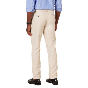 กางเกงขายาวผู้ชายทรงสลิมแบบสั่งตัด ผ้าสี่ทิศทางยืดได้ ทรงธุรกิจลำลอง ทรงตรง น้ำหนักเบา เอวกลาง สีพื้น ติดซิป - Product Image 3