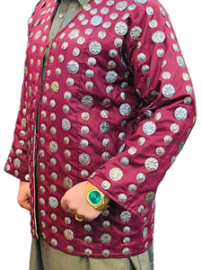 Elegante Chaleco Tradicional de Lana para Hombre, Informal, Otoñal, Sin Mangas, Bordado, para Novio, Mehndi, Eid, Cultural - Product Image 4