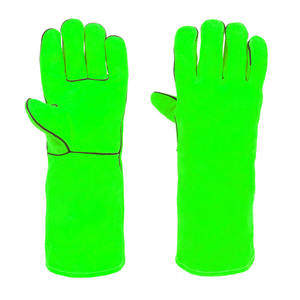 Guantes de Soldadura de Piel de Vacuno de Primera Calidad, Resistentes, Duraderos, Resistentes a la Abrasión, Retardantes de Llama, Guantes para Barbacoa - Product Image 6