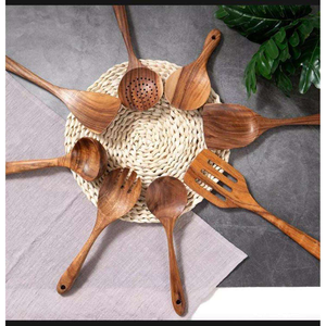 Cuchara de sopa de madera más vendida Cubiertos de madera Cuchara para servir Hotel y cocina Cucharas decorativas para servir por glowin fashion - Product Image 4