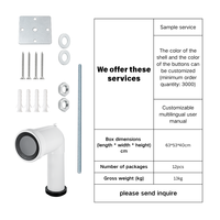 Flexibler P-Trap S-Trap WC-Anschluss für 9903176999 PWG001 Auslaufsicheres Modernes WC-Abflussrohr-Umbausatz