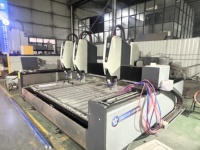 Máquina de Grabado CNC de Piedra de 3 Ejes y Triple Cabezal 3015T-3D, 7.5kw, 380V, para Mármol y Azulejos