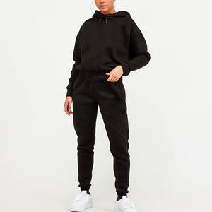 Conjunto Deportivo de 2 Piezas para Mujer, Estilo Urbano, Corto, Grueso, para Invierno, Personalizado, con Capucha, Estilo Vintage Desgastado - Product Image 3