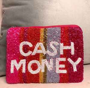 กระเป๋าคลัทช์ลูกปัดสำหรับผู้หญิงและเด็กผู้หญิงกระเป๋าใส่เหรียญเงินสดสีรุ้ง - Product Image 1