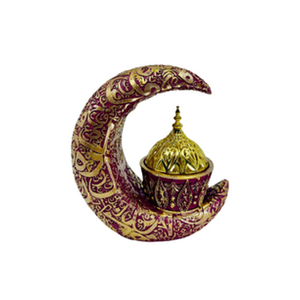 Brûleur d'encens en laiton tendance avec chaîne suspendue 100% bois de santal naturel désodorisant d'encens indien utilisation toutes saisons - Product Image 1