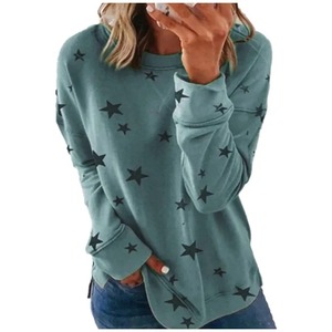 Nueva sudadera de otoño e invierno para mujer, Camiseta holgada de manga larga de gran tamaño, Tops estampados para mujer - Product Image 3