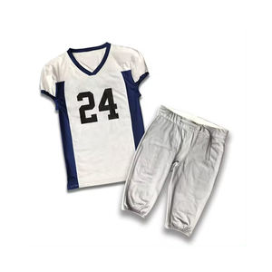 Uniforme de football américain le plus vendu avec différents styles de dernière conception et ensembles respirants de couleurs unies - Product Image 2