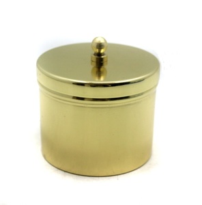 Decoración del hogar, cera votiva redonda de hierro y tapa, diseño de lujo, tarro de vela, uso para boda, decoración navideña hecha a mano - Product Image 4