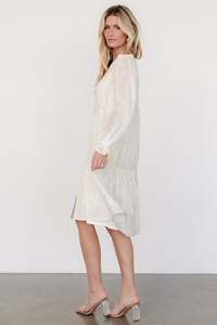 เดรสแม็กซี่เกาะอกแบบไม่มีสายรัดเอวผ้าลินิน100% ยาวผ้าคอตตอนสีล้วนแบบทอสำหรับฤดูใบไม้ร่วง/ฤดูหนาว - Product Image 6