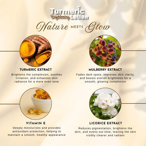 Loción hidratante de cúrcuma para piel radiante Su logotipo Marca personalizada Etiqueta privada y fabricación personalizada de hierbas - Product Image 6