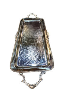 Bandeja de servicio de latón Premium con acabado brillante diseñada para hoteles, villas, restaurantes y elegantes salones de banquetes - Product Image 5