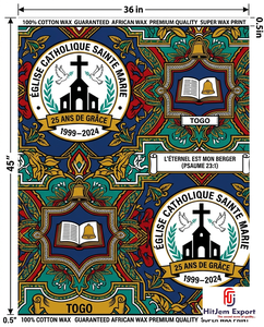 Fabricante de Tela de Algodón con Estampado Africano Personalizado de Primera Calidad, Proveedor Textil OEM ODM para Aniversarios de Iglesia, Nigeria, Ghana, Kenia, Senegal - Product Image 2