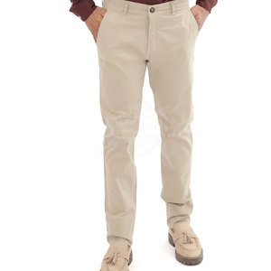 Pantalones de algodón para hombre con servicio de OEM, pantalones cómodos de lona de calidad superior, estilo recto informal para venta en línea, hechos en Pakistán - Product Image 3