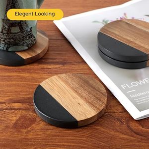 Best Wood Marble <b>Table</b> <b>Coaster</b> With Beast Design for Parties and Other Functions Tableware Decorative Mat/Pad - Product Image 2