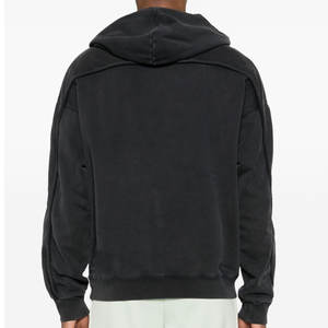 Nouveauté 2025 – Sweat-shirts pour hommes 100 % coton délavé à l'acide, haute qualité, design personnalisé, vente en gros - Product Image 4