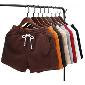 2025 pantalones cortos de gimnasio para correr de cintura media para hombre 100% algodón French Terry transpirables y cómodos para Fitness correr y sudor corto - Product Image 1