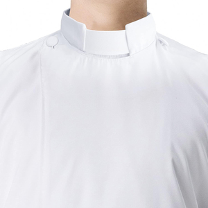 Promoción de bajo costo al por mayor bata Iglesia túnicas personalizadas con traje de Iglesia blanco logotipo personalizado - Product Image 3