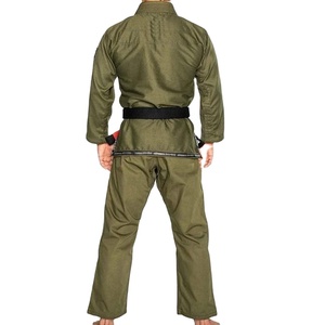 2024 núcleo deportivo preencogido blanco adulto brasileño Jiu Jitsu BJJ Gi con cinturón blanco gratis uniformes de artes marciales - Product Image 2