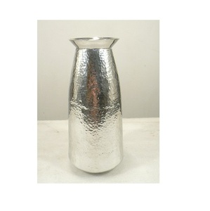 Maceta de jarrón de metal con acabado martillado para decoración del hogar - Product Image 2