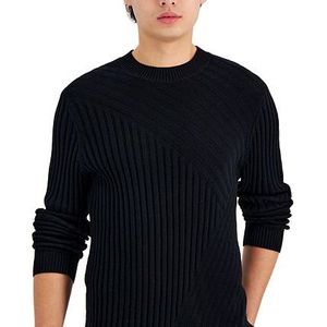 Maglione girocollo da uomo INC International Concepts Tucker, nero, taglia M, maniche lunghe, maglieria invernale, stampa logo - Product Image 3